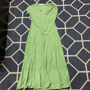 Free people brand new without tags never worn green button up maxi dress